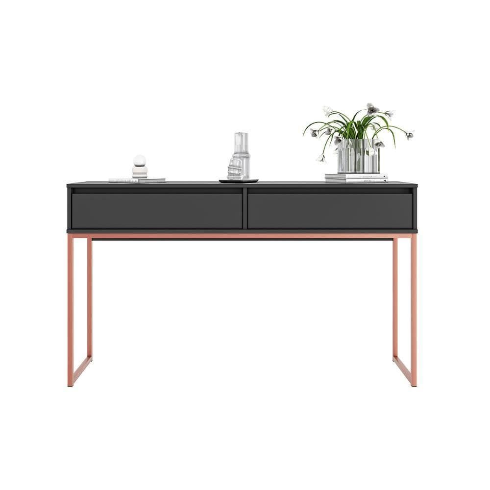 Aparador Buffet Iron Industrial Corredor Preto Cobre