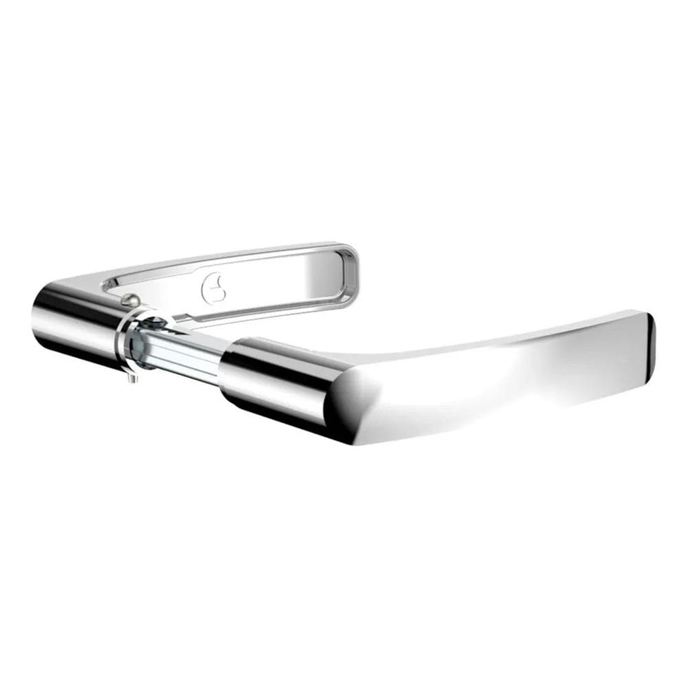 3X Maçaneta Avulsa Fechadura Soprano Pali Cromada Cor Inox