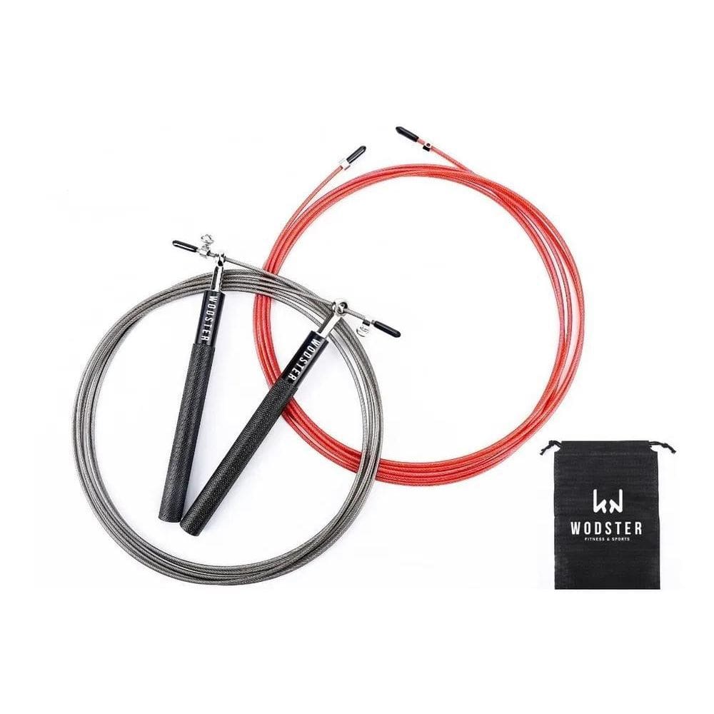 3X Corda Speed Rope Pro Pra Cross Training Wodster Preto Ver
