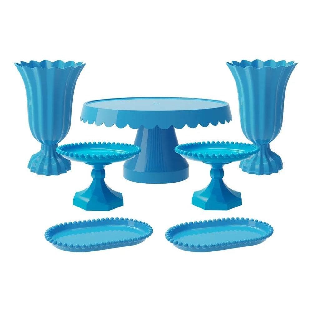 3X Kit 1 Boleira,2 Vaso Popi, 2 Mini Perola E 2 Bandejas Pér