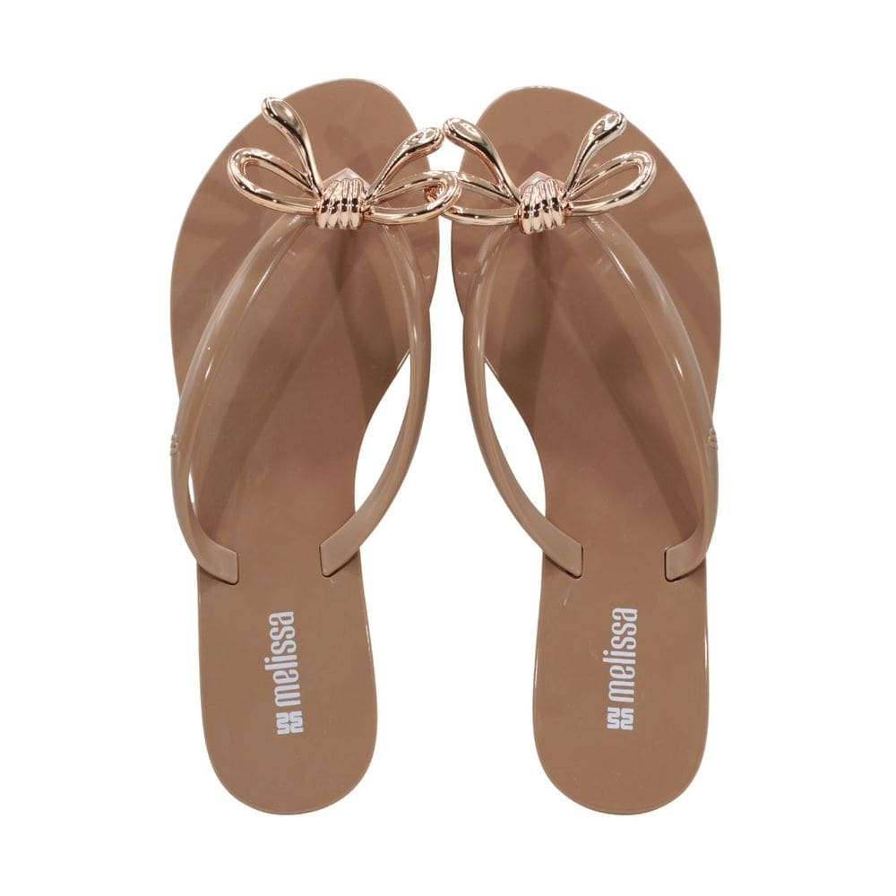 Tamanco Melissa Harmonic Iris Adulto Marrom/Ouro Rosa