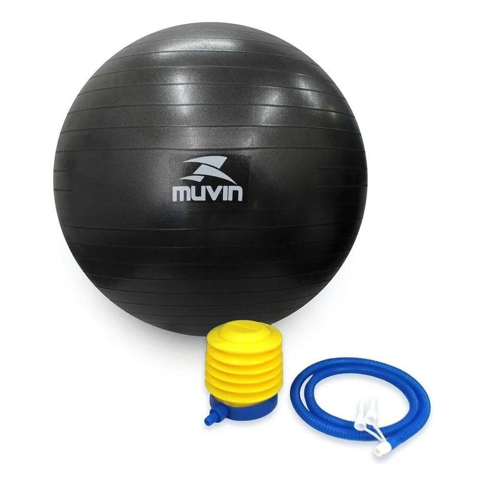3X Bola De Pilates 75Cm Muvin - Antiestouro - Suporta Até 30