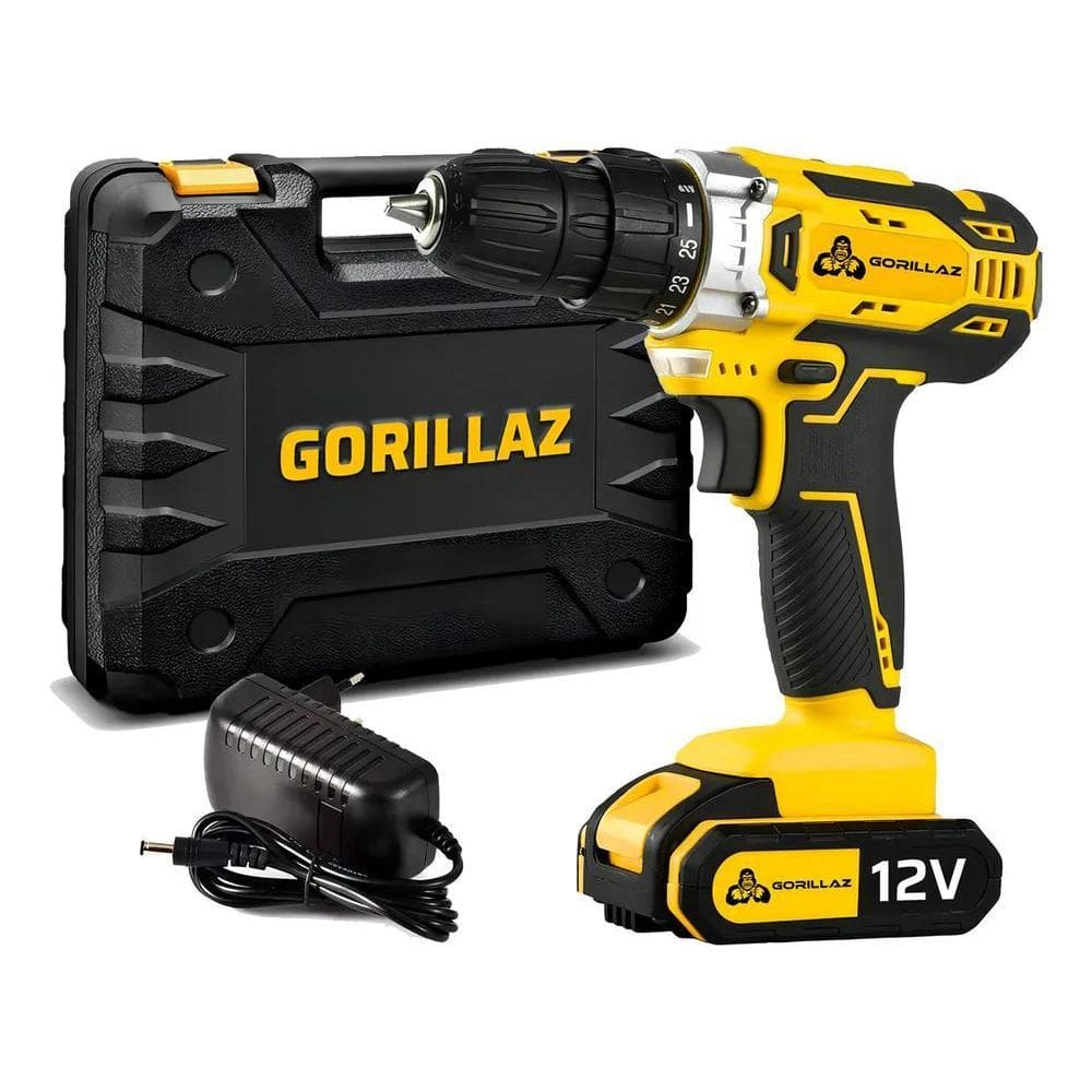 3X Parafusadeira Furadeira Sem Fio Bateria 10Mm Para Madeira