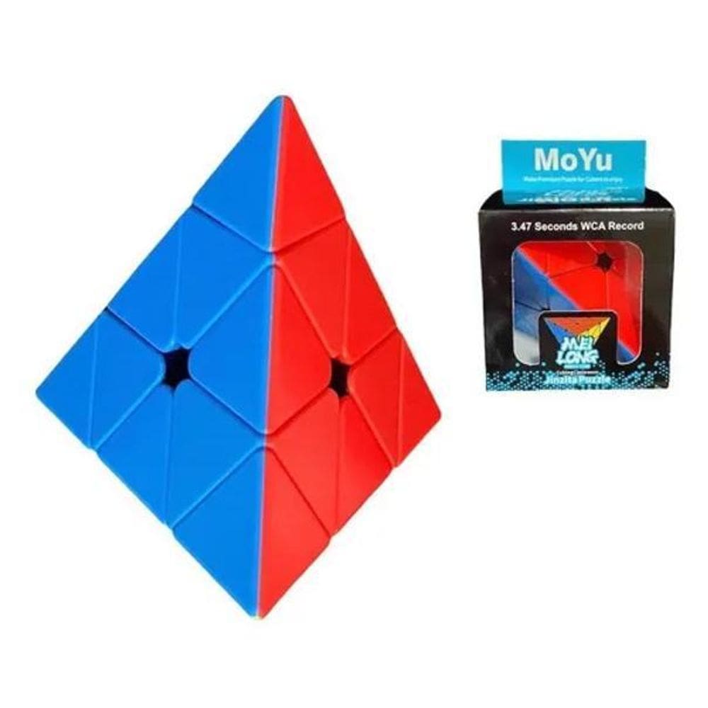 3X Cubo Mágico Profissional Pyraminx Pirâmide Triangulo 3X3X