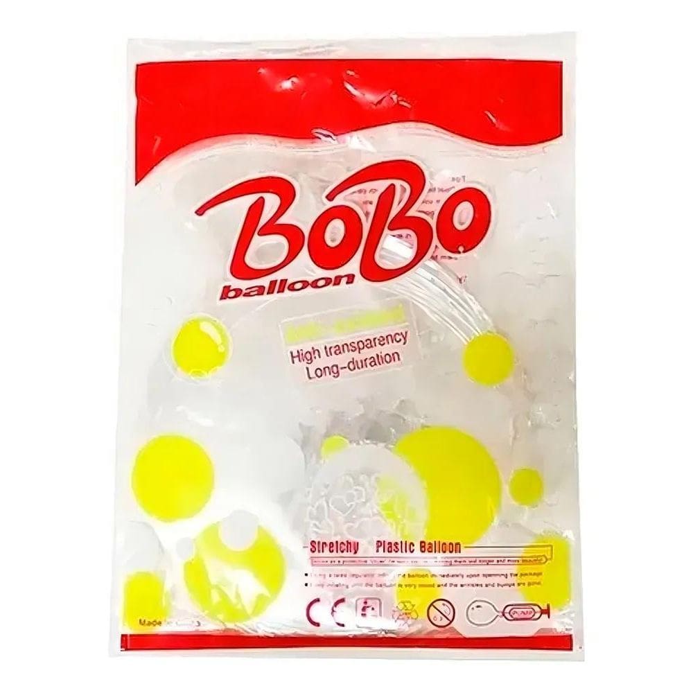 3X 10 Unidades Balão Bubble 18 Polegadas 45Cm Transparente T