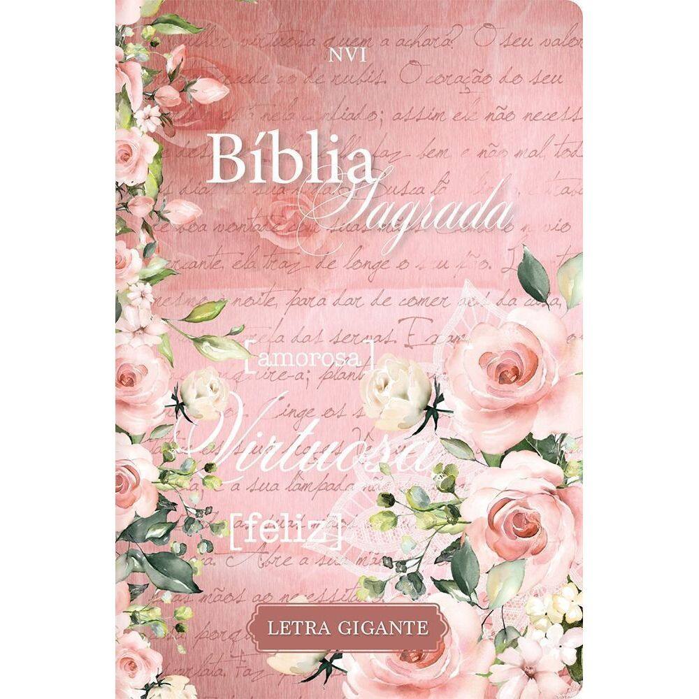 Bíblia Sagrada Nvi - Letra Gigante - Mulher Virtuosa