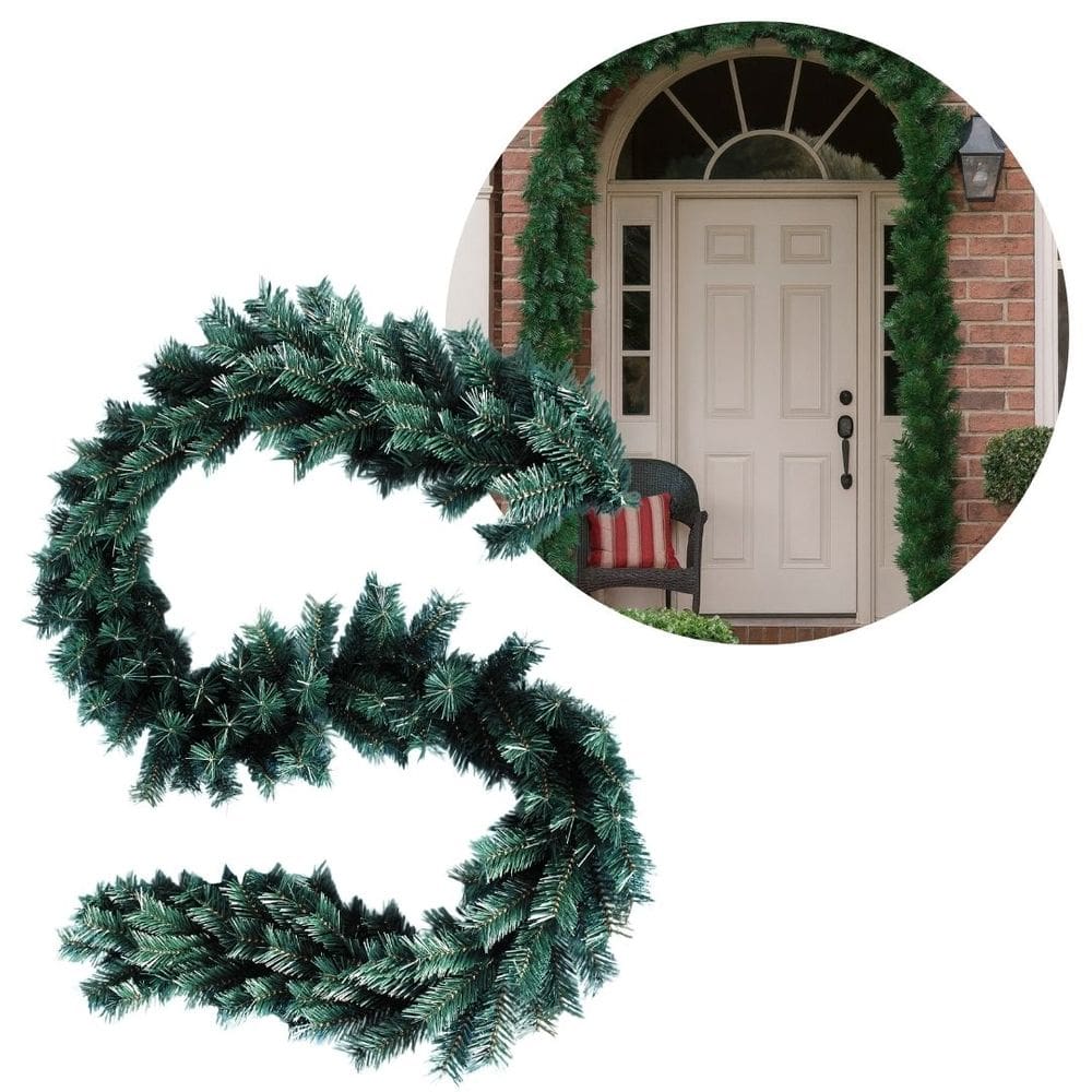 Festão Verde Aramado Prime 180 Galhos 2,7 Metros x  23cm - Master Christmas