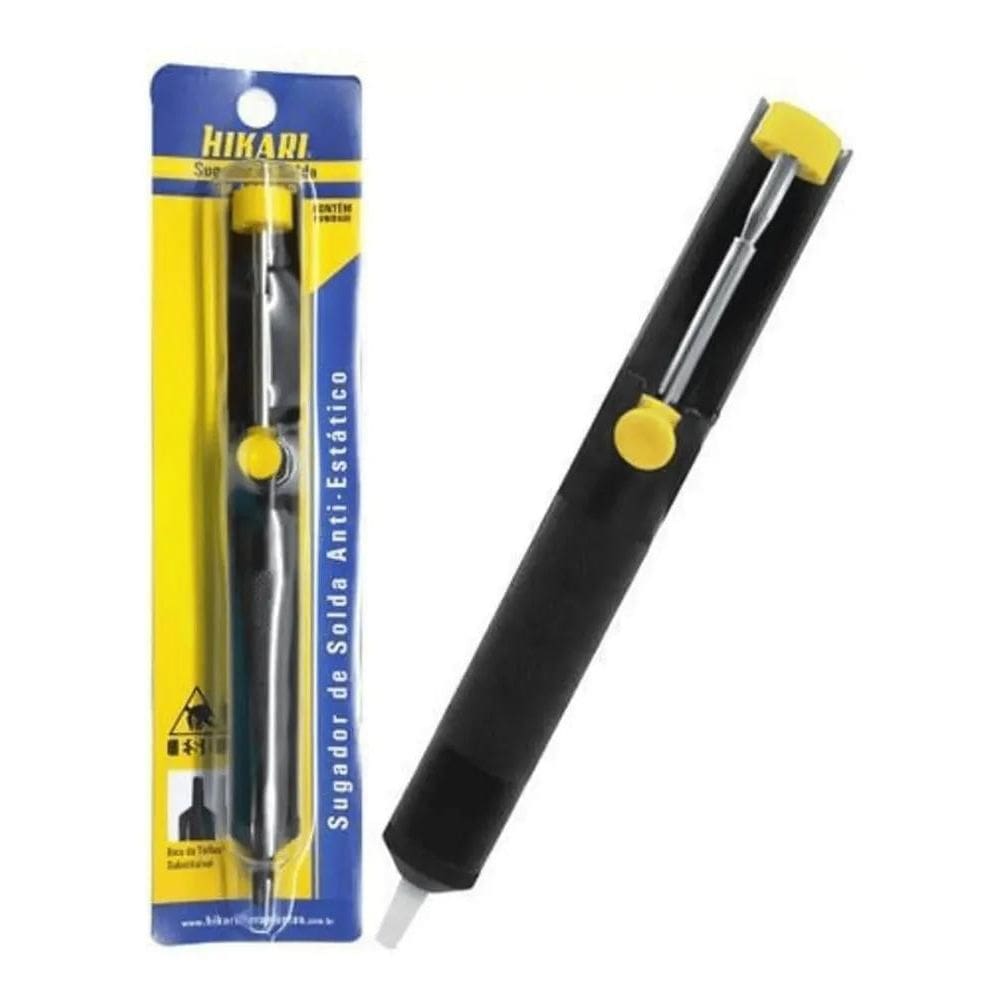 3X Sugador De Solda Anti-Estático Hikari Hk-190 Esd Aluminio
