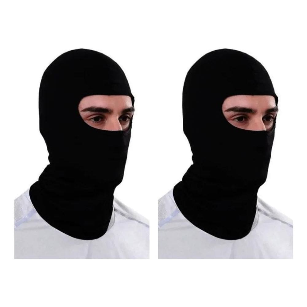 3X 2 Toucas Ninja Balaclava Proteção Solar Ou Frio Bike Moto