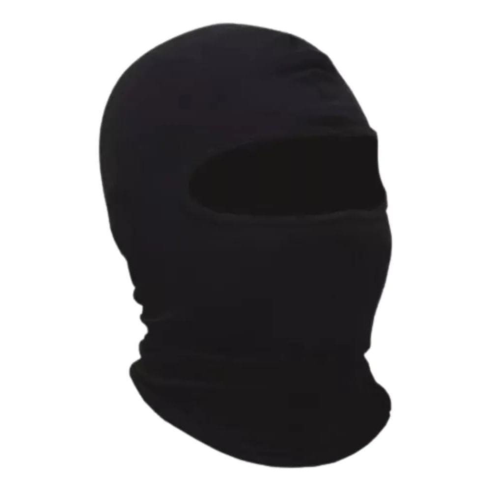 3X Balaclava Máscara Ninja 30X10Cm Motoqueiro Preto