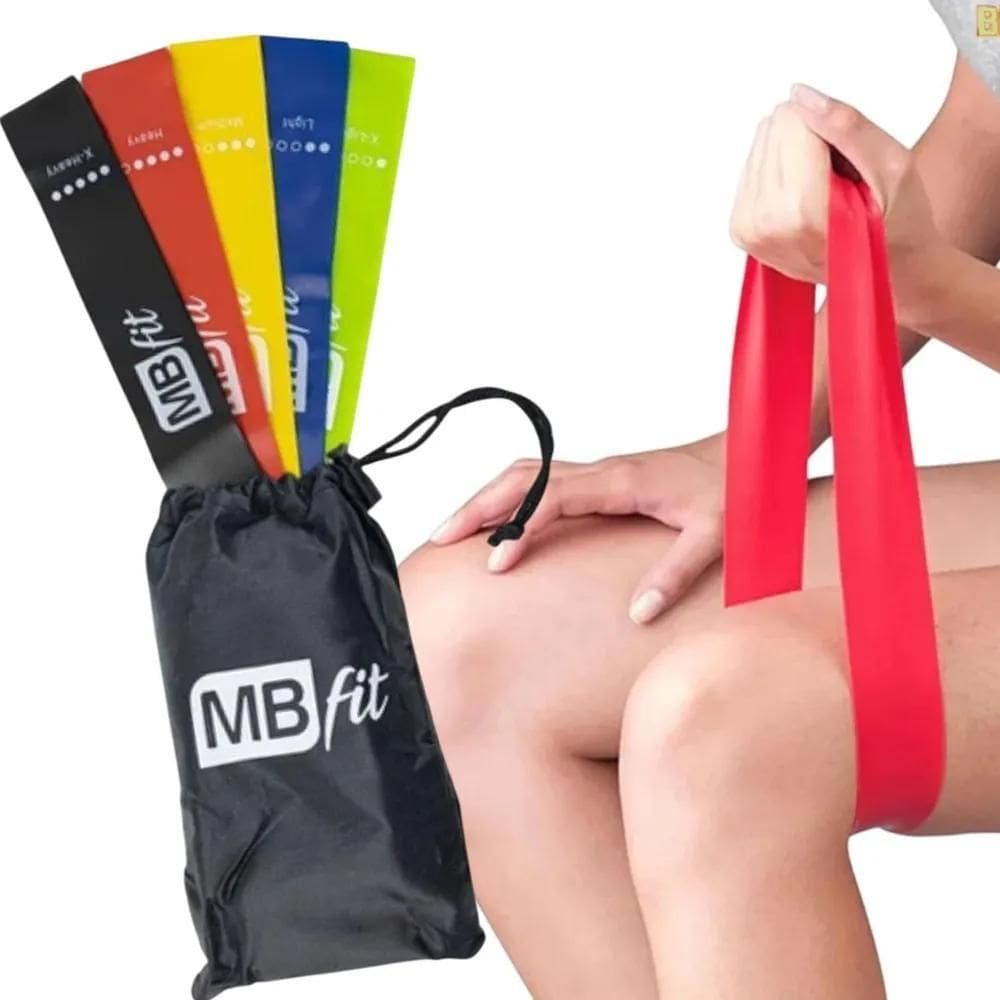 3X Faixa Elástica Exercício Tonifica Mini Bands Treino Força