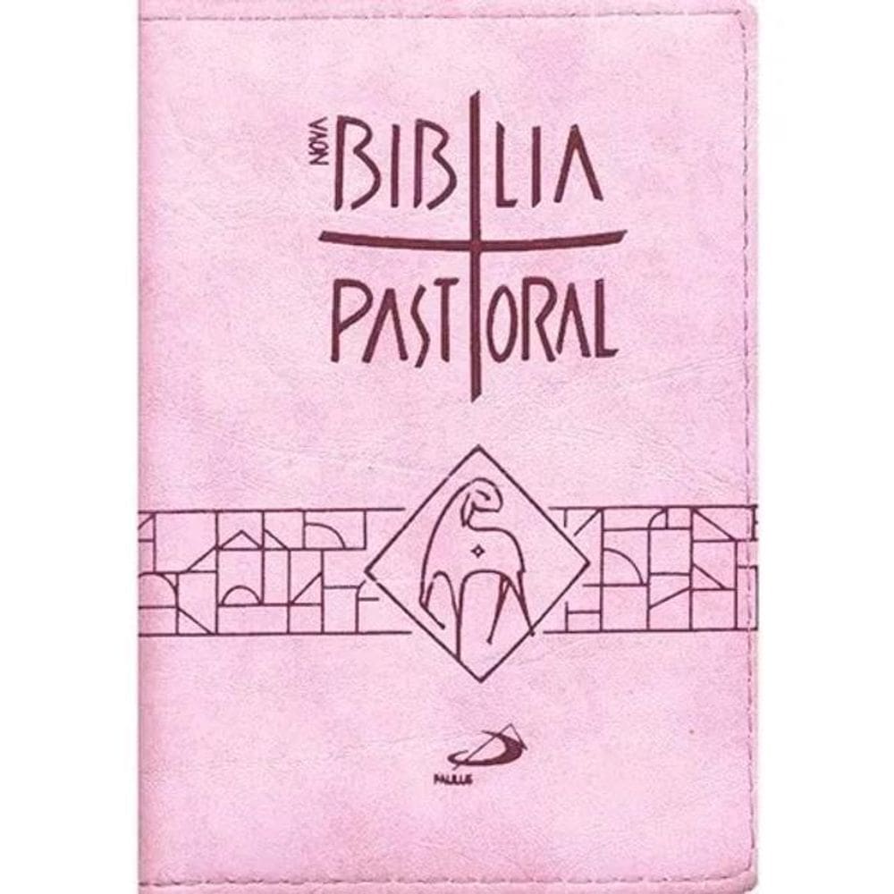 3X Nova Biblia Pastoral - Bolso Ziper Rosa - Paulus: Bíblia