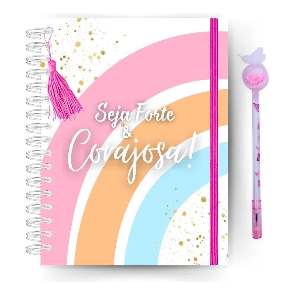 3X Planner Devocional Diário Seja Forte E Corajosa - Capa Du
