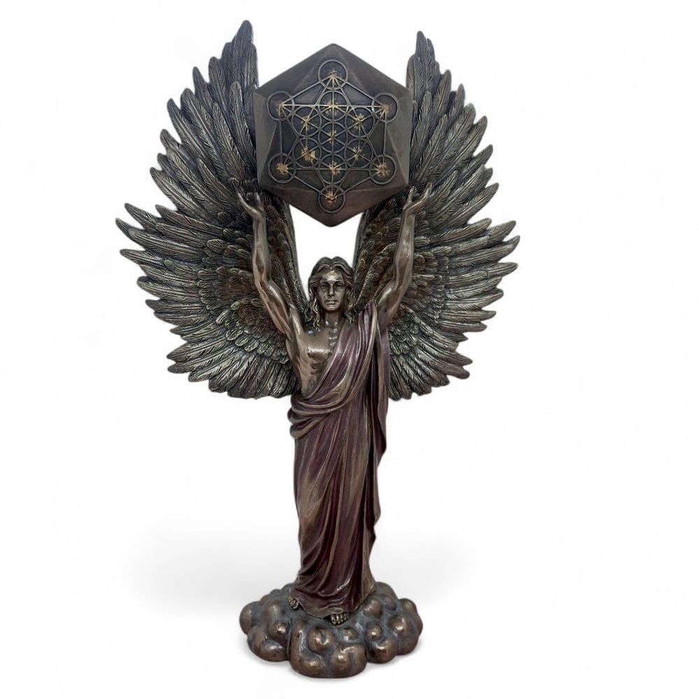Imagem Metatron Angelical de Bronze Porta-Voz Divino 34 cm
