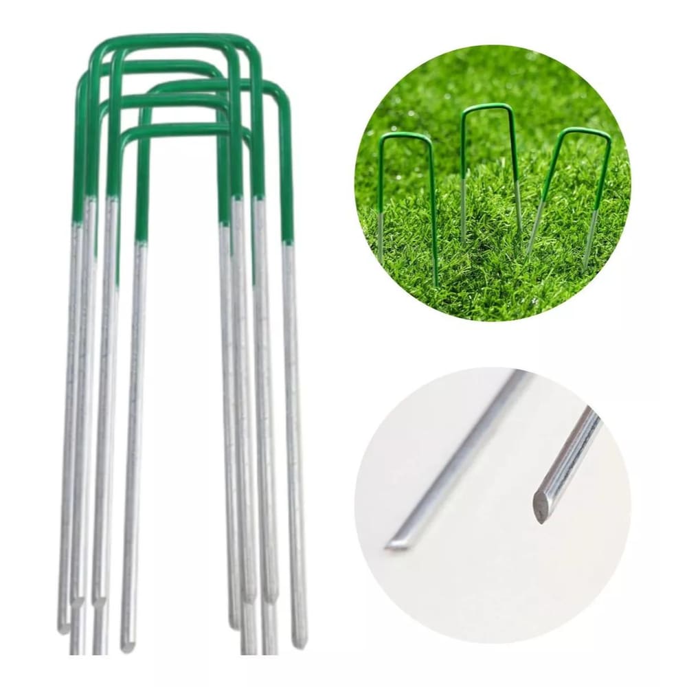 Grampos Para Fixação De Grama Sintética - Kit 6 Unidades