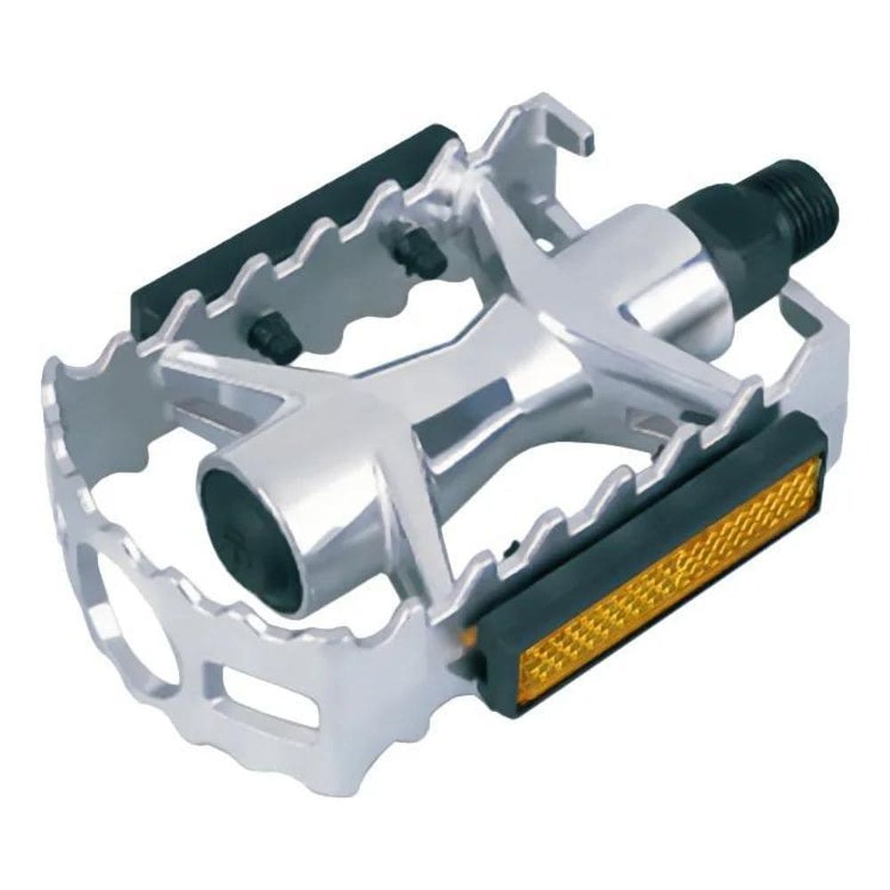 3X Pedal Bike Aluminio Rosca Grossa 9/16 Polido Gta Refletor
