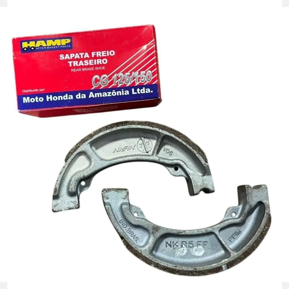 3X Patim Lona Freio Traseira Titan Cg 125 150 160 H