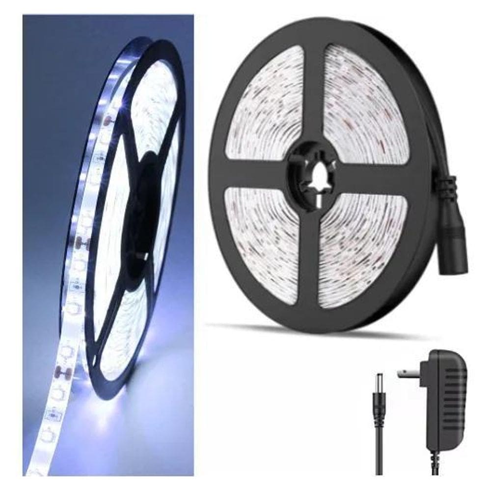 3X Fita Led Com 300 Leds 12V Alta Intensidade 6500K Prova Da