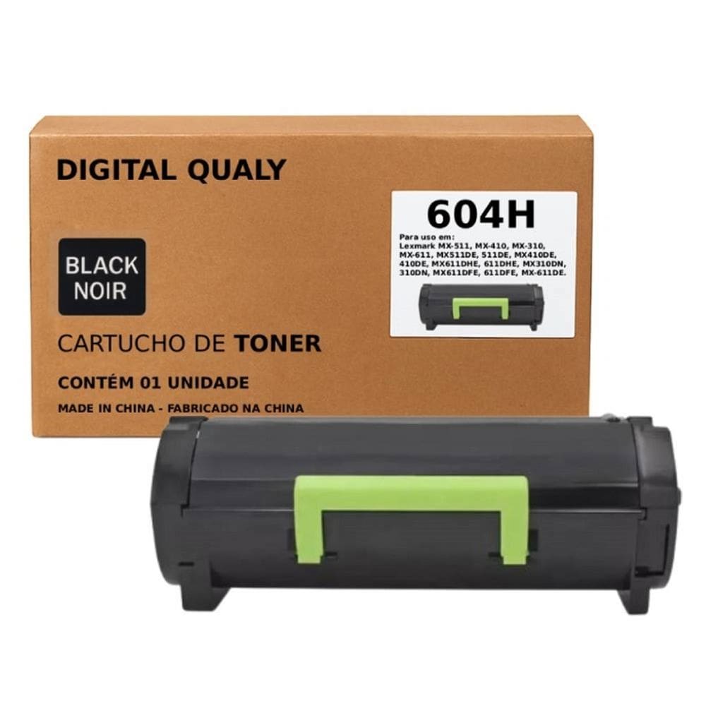 Toner Compatível Impressora Ms310 Mx310 Mx410 Mx610 604H 10.000 Cópias Tinta Preto