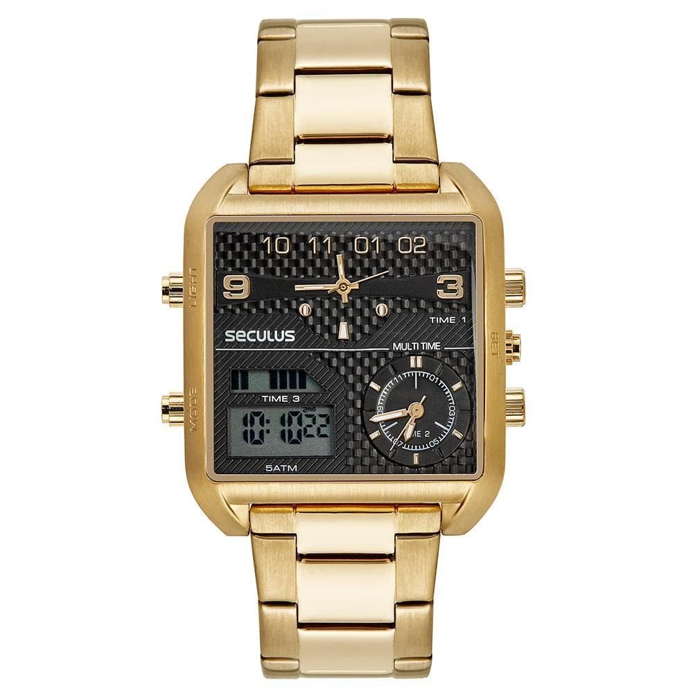 Relógio Seculus Masculino 77161GPSVDA4