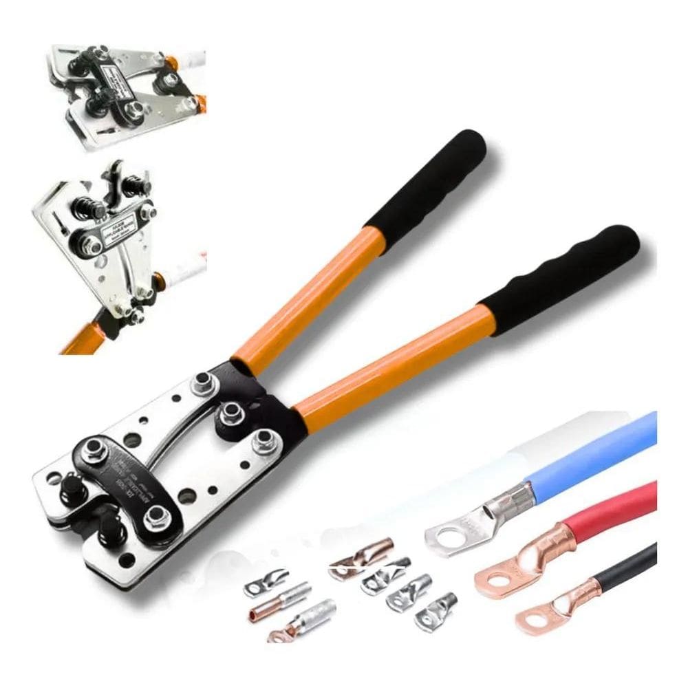3X Alicate Crimpador Terminal Compressão De 6 Até 50Mm