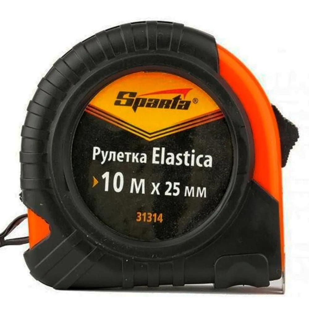 3X Trena Métrica 10 Metros Emborrachada Com Trava Sparta