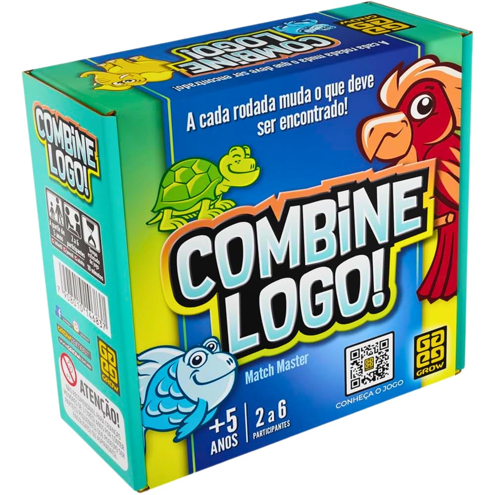 Jogo de Tabuleiro Memoria Combine Logo! Grow