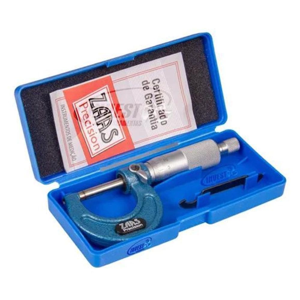 3X Micrometro Externo Analógico Zaas 02,0001 0-25Mm