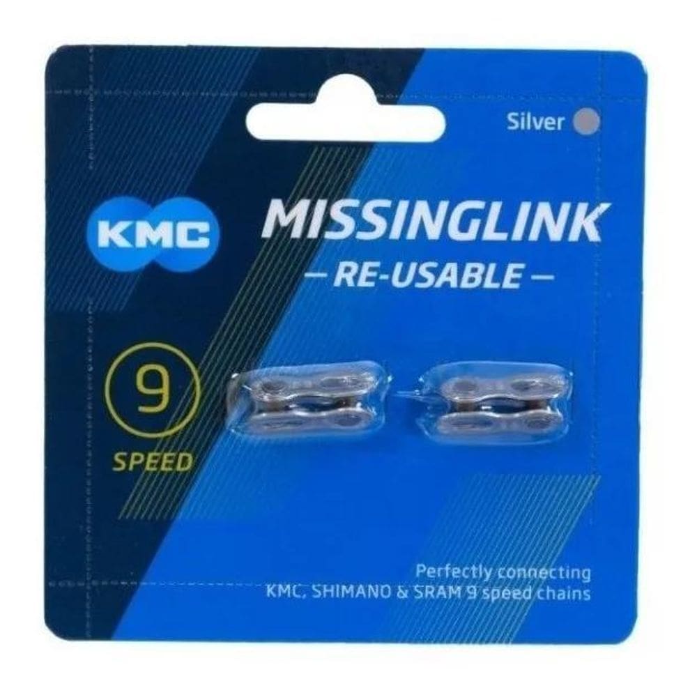 3X Emenda Corrente Kmc 9V Power Link Silver Prata - Speed Mt