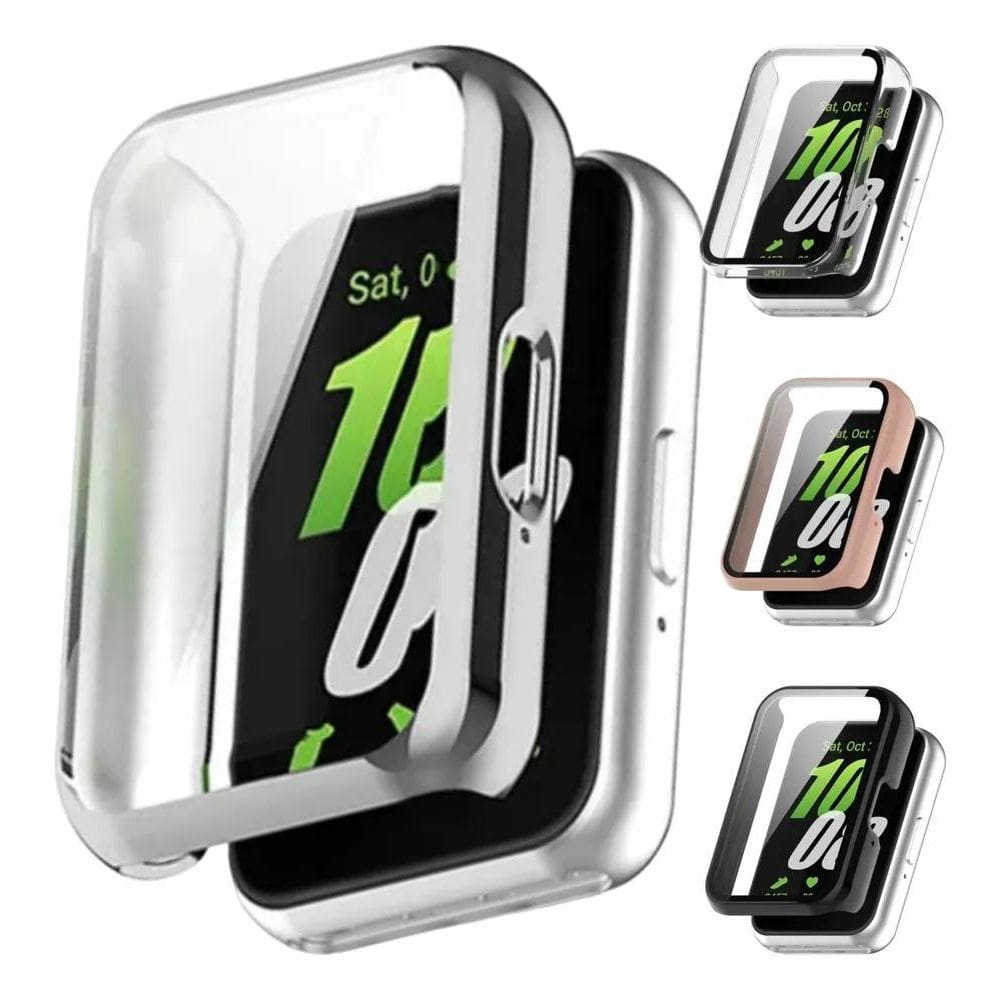 3X Capa Case Para Samsung Galaxy Fit 3 Bumper Vidro Anti-Que