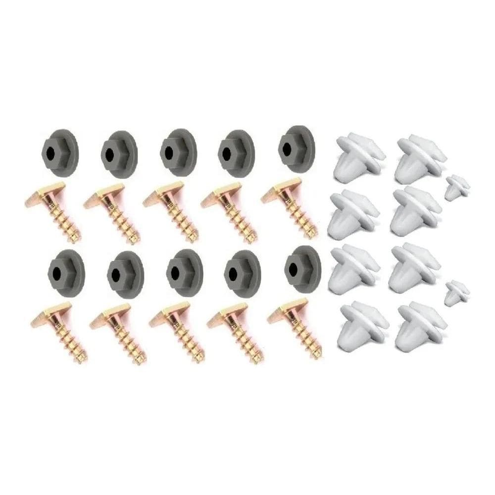 3X Kit 30 Grampos Parafuso/Porca/Moldura/ Paralama Corsa Vec