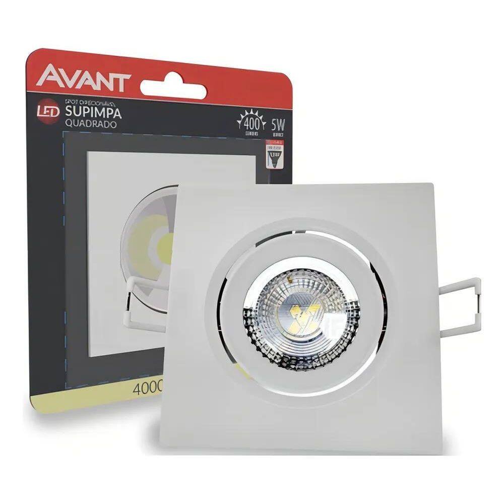 3X Spot Led Authentic Embutir 5W 4000K Branco Neutro 9M Ip20