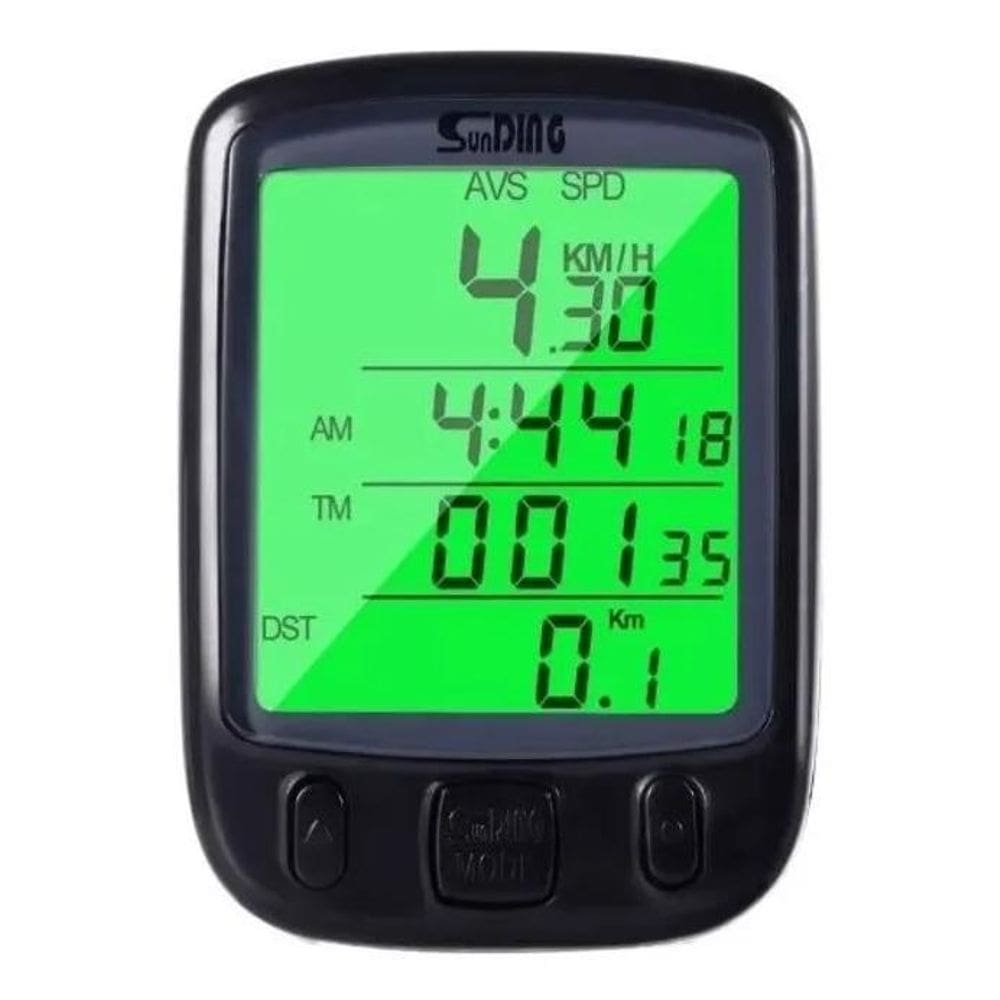 3X Velocímetro Odômetro Computador Bicicleta Bike Luz Noturn