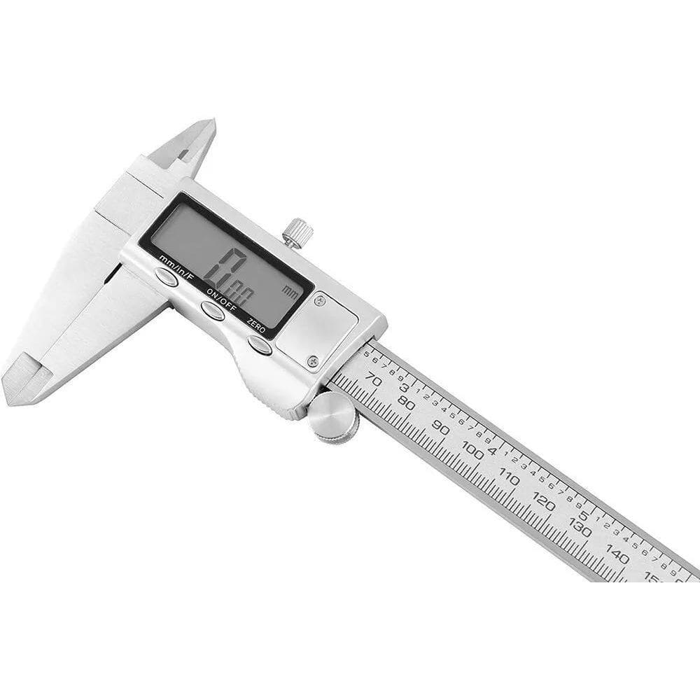 3X Paquimetro Digital Aço Inox Com Estojo 8 150Mm 7Vt Eda