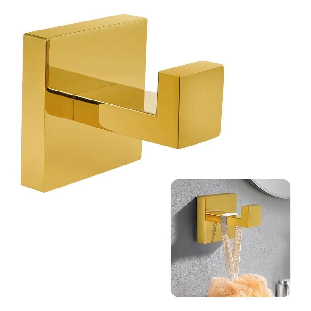 3X Gancho Parede Cabide Multiuso De Banheiro Toalha Inox 304