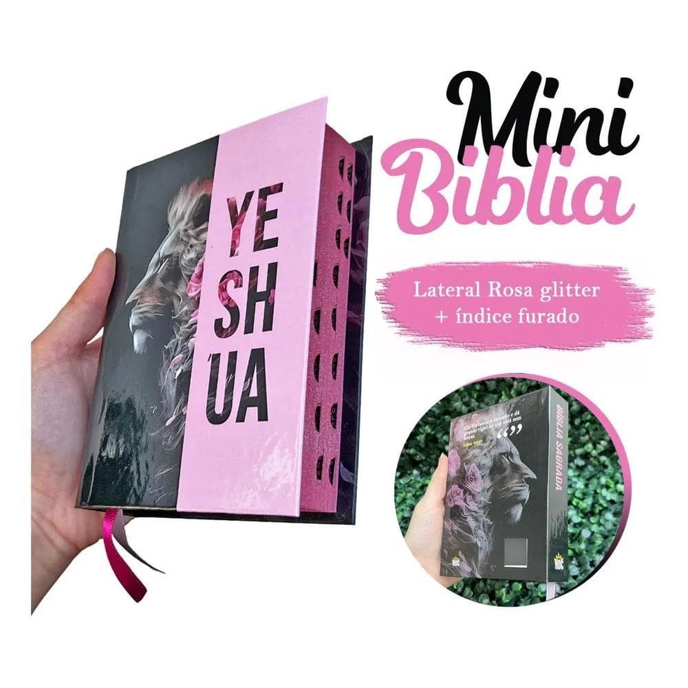 3X Mini Bíblia Feminina Infantil De Bolsa Com Índice Letra P