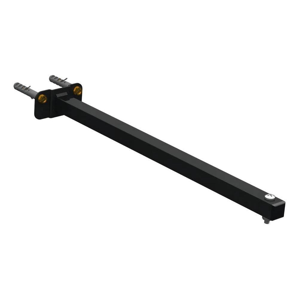 3X Suporte Haste Refletor Led Parede Fachada 40Cm Preto Aço
