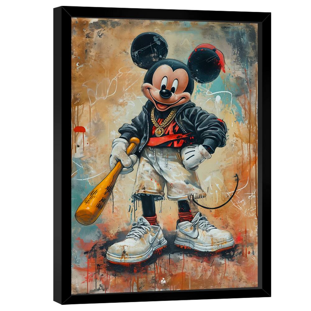 Quadro Decorativo Mickey Mouse Rebelde