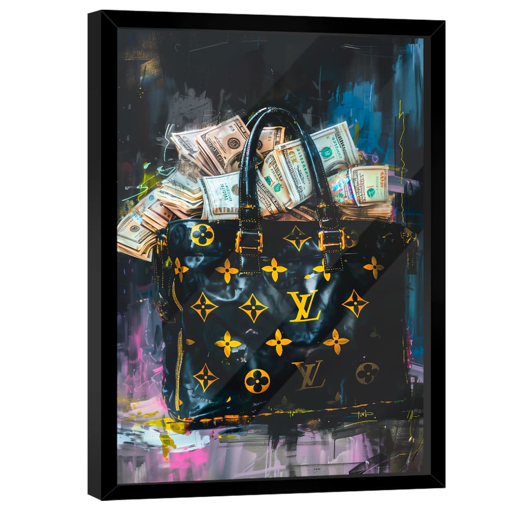 Quadro Decorativo Bolsa de Dinheiro