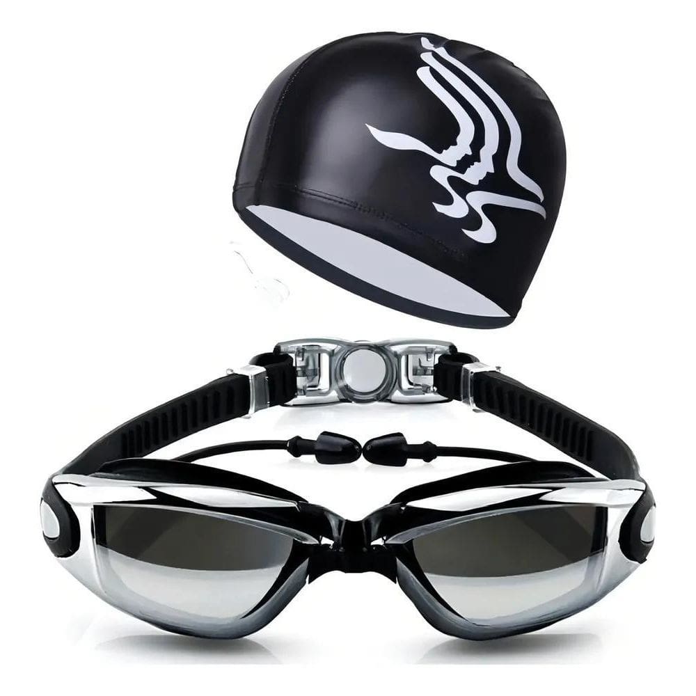 3X Óculos Touca Hero Band Natação Piscina Profissional Lente