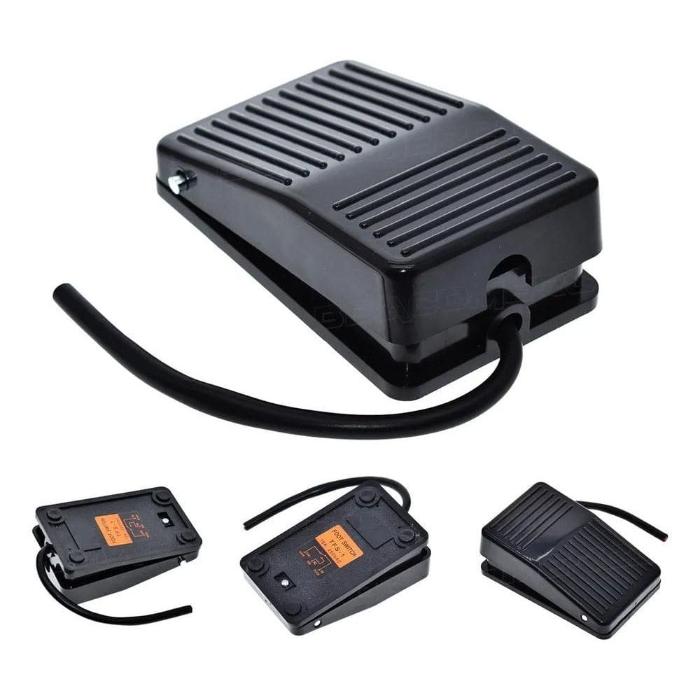 3X Mini Pedal De Acionamento Eletrico Plastico 10A 250 Vac