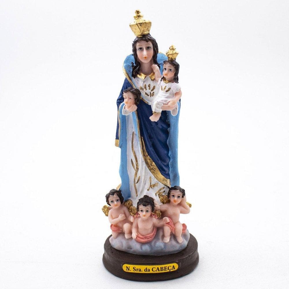Imagem Nossa Senhora Da Cabeça Resina 15 Cm