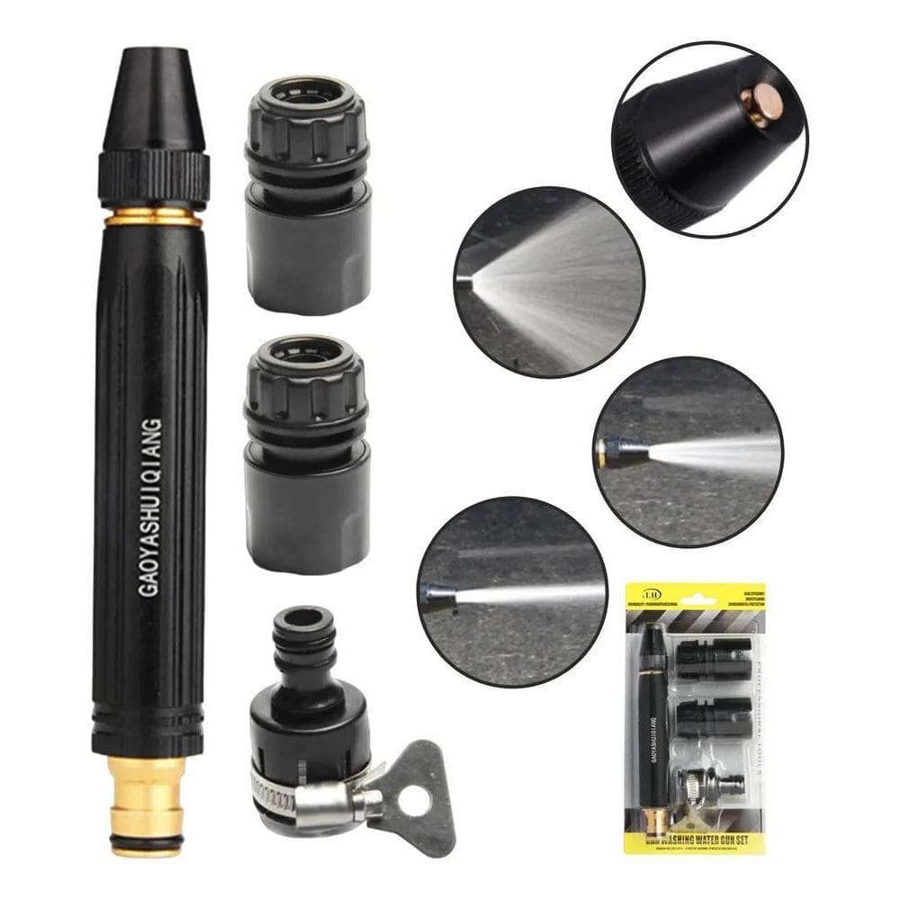 3X Bico De Alta Pressão Para Mangueira 3 Em 1 Jato Regulável