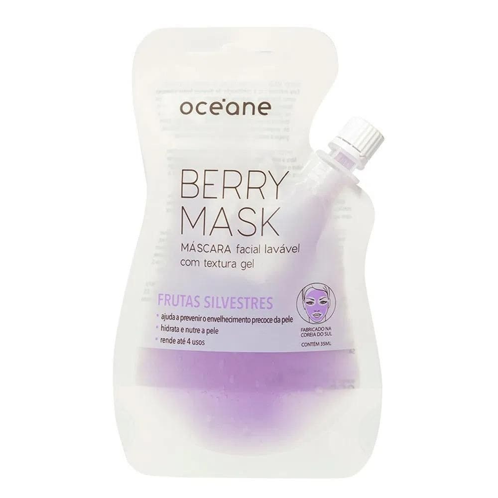 Máscara Facial Com Frutas Silvstres Oceane - Berry Mask 35Ml