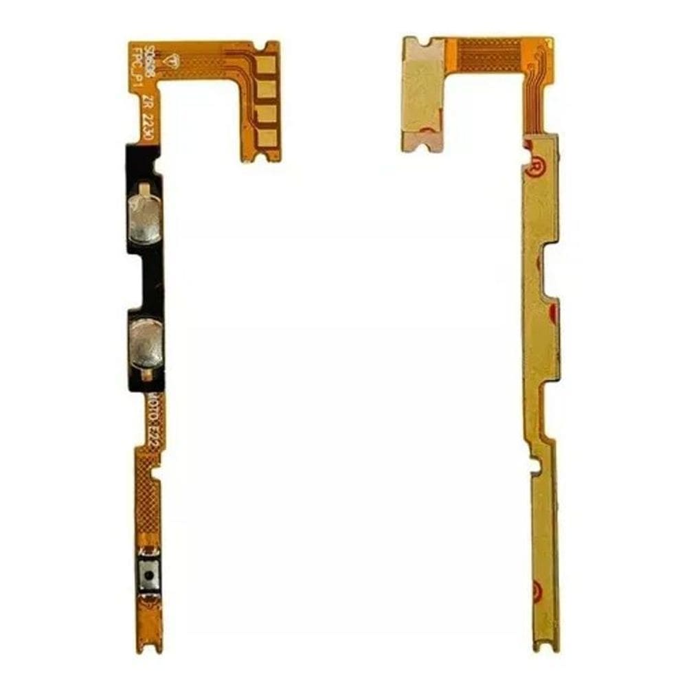 3X Flex Botão Power Volume Para Moto E22 Xt2239