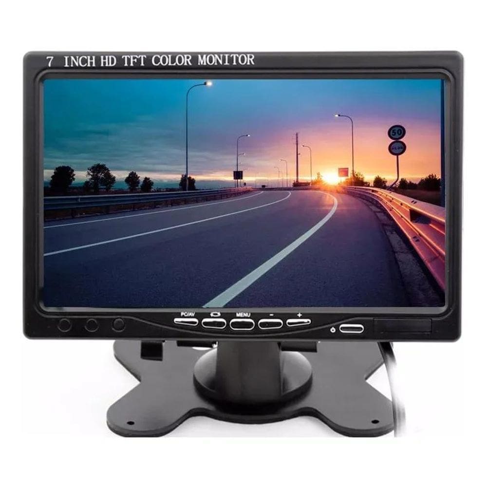 3X Tela Monitor Lcd 7 Polegas Colorida Hdmi Vga Av Dc