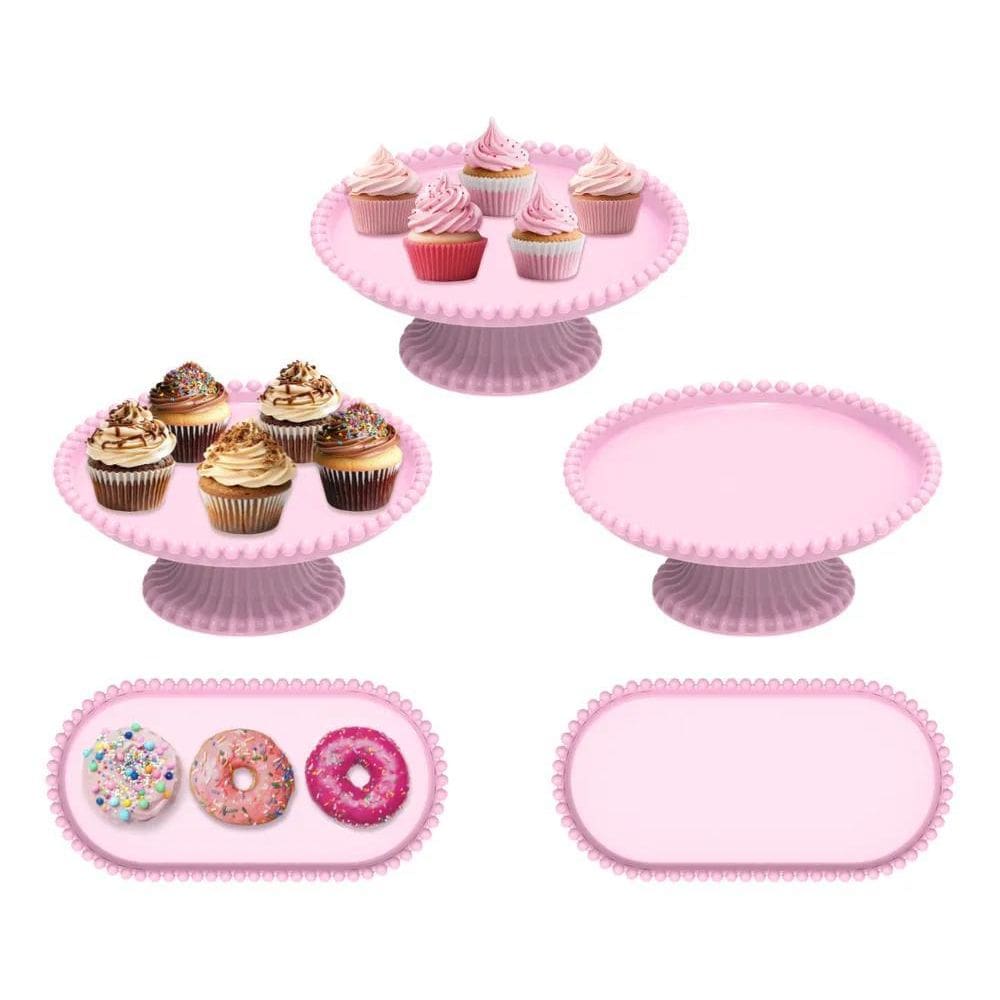 3X Kit6 Festa- Decoraçao Para Sua Mesa Com 05 Peças Variadas