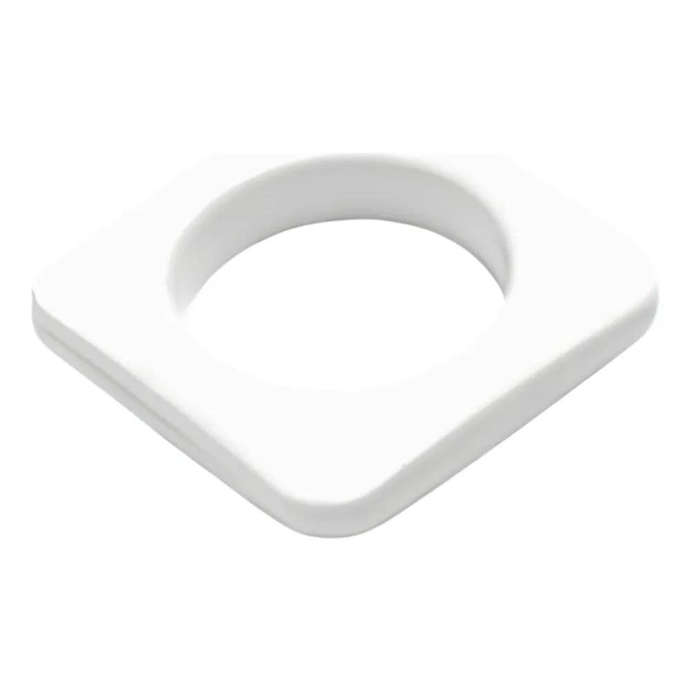3X Kit 100 Unidades Ilhós Cortina Quadrado 28Mm Branco E Imb