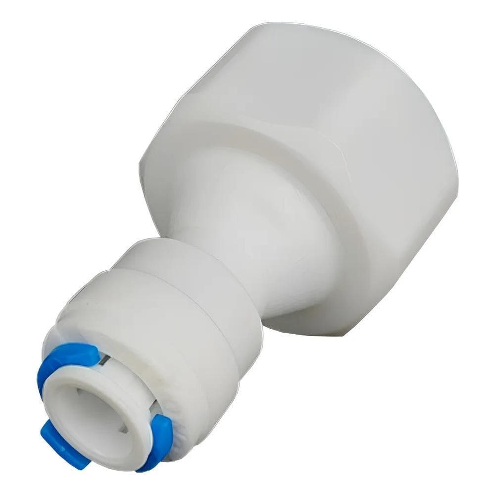 3X Conector Reto Rosca Fêmea 1/2 Engate Fácil 1/4