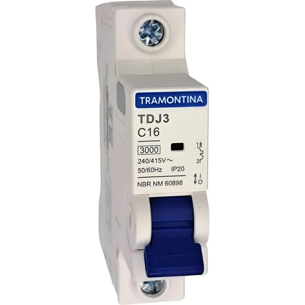 3X Disjuntor Unipolar Monopolar Tramontina Tdj3 10A A 63A
